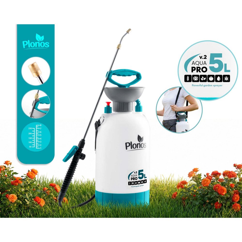 Spiediena smidzinātājs 5l Plonos PL-605 dārza darbiem (1)