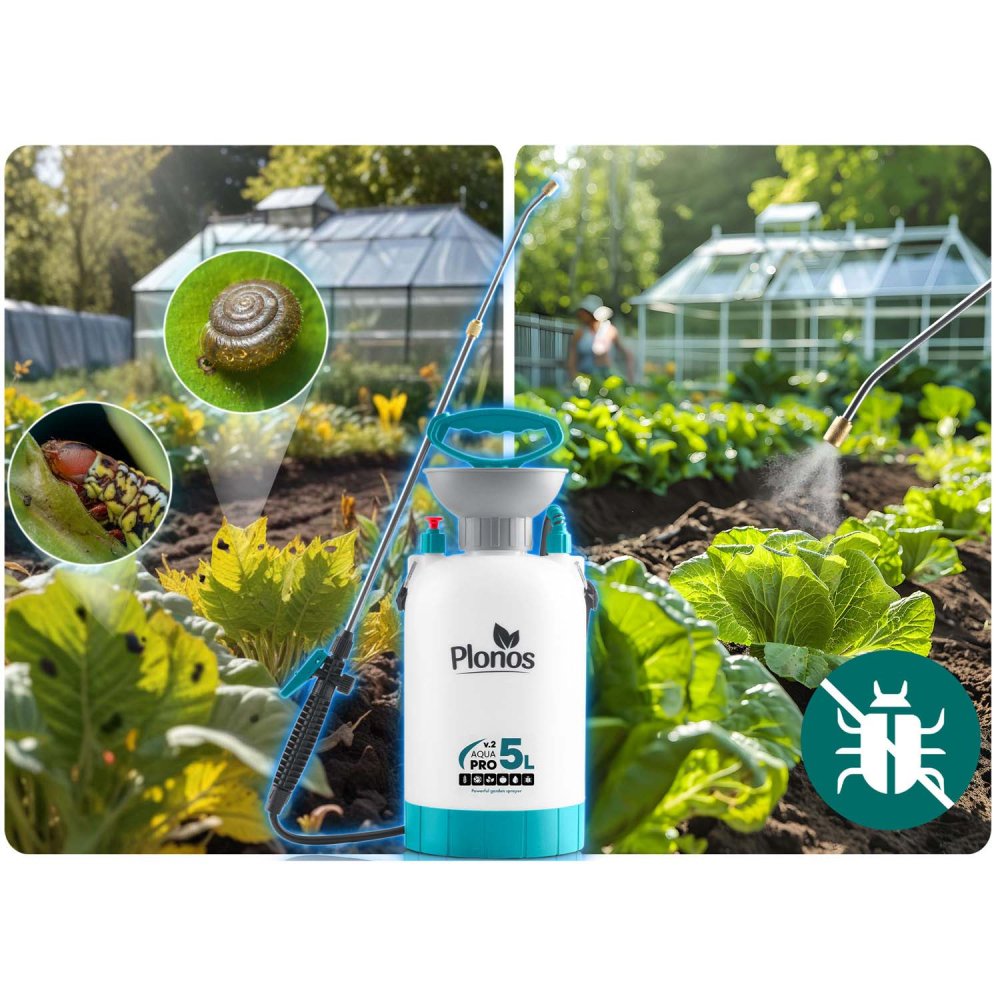 Spiediena smidzinātājs 5l Plonos PL-605 dārza darbiem (3)