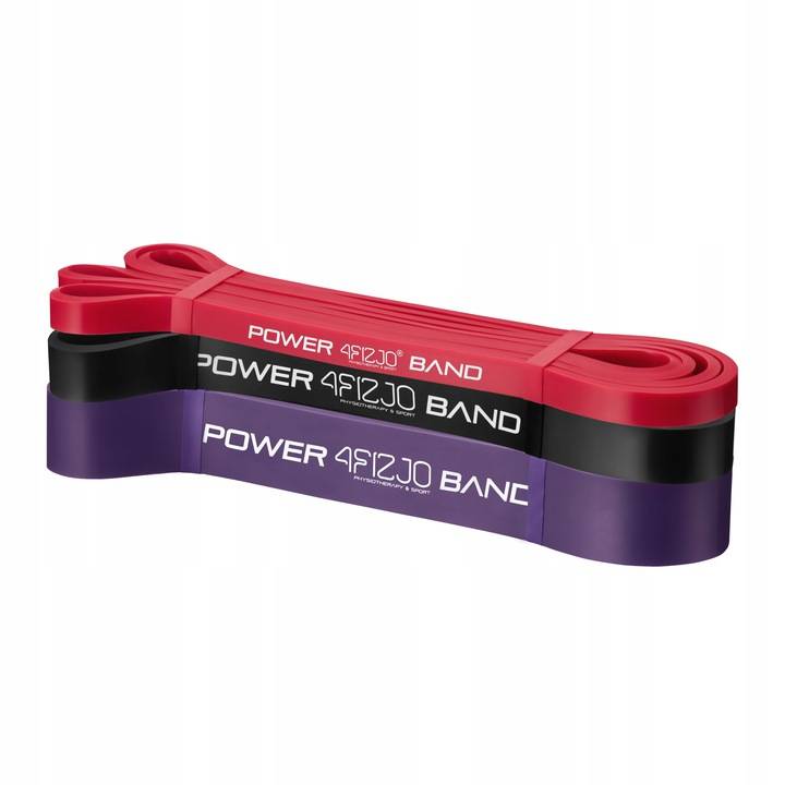 4FIZJO Vingrošanas Pretestības Fitnesa Gumijas Slodzes Lentes Jostas Komplekts 3 gab. | Flexible Power Bands Flexible... (2)