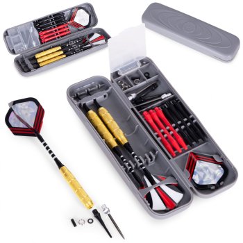 Šautriņu komplekts dartam 17g Brass, metāla uzgaļi sizala mērķiem