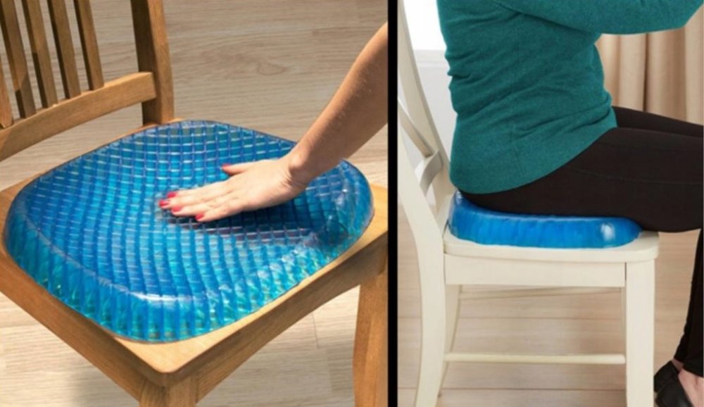Ortopēdiskais Gela Spilvens Paliktnis Mugurkaula Atslābināšanai un Atbalstam | Orthopedic Gel Seat Cushion (5)