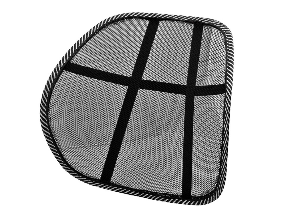 Ergonomisks muguras balsta spilventiņš krēslam un automašīnai melns (0)