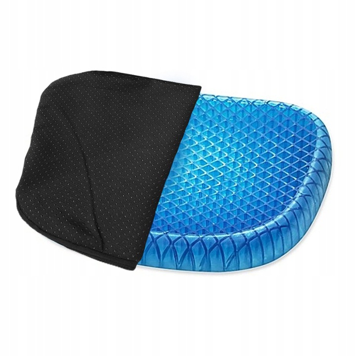 Ortopēdiskais Gela Spilvens Paliktnis Mugurkaula Atslābināšanai un Atbalstam | Orthopedic Gel Seat Cushion (4)