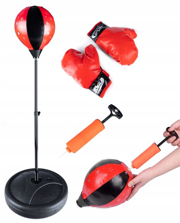 Bērnu boksa bumba + cimdi | Kids Boxing Pear + Gloves (2)