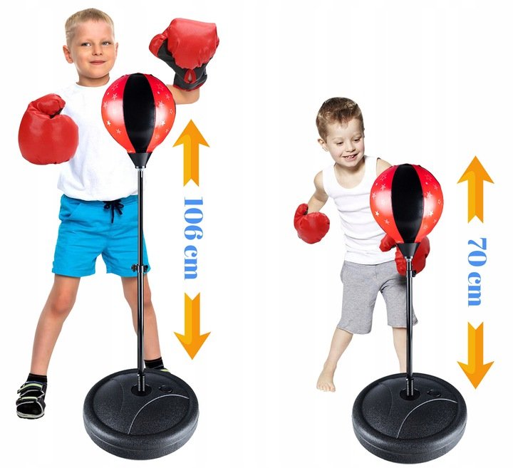 Bērnu boksa bumba + cimdi | Kids Boxing Pear + Gloves (3)