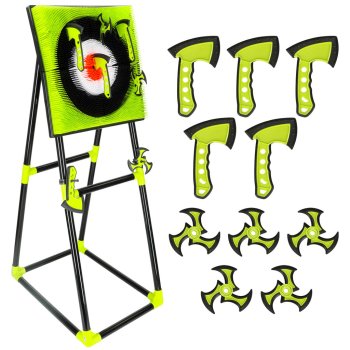 Bērnu Spēle Šautriņas Mērķis ar Cirvjiem | Kids Game Toy Darts Board Velcro Balls Target