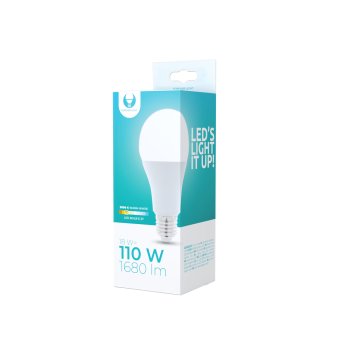 LED Bulb E27 A65 White 18W 3000K 1680lm Forever Light | Spuldze