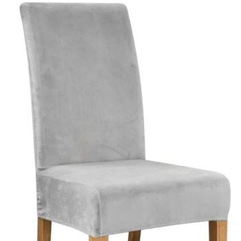 Krēsla Pārvalks - Pelēks Samts Ruhhy 22979 | Velvet Chair Cover
