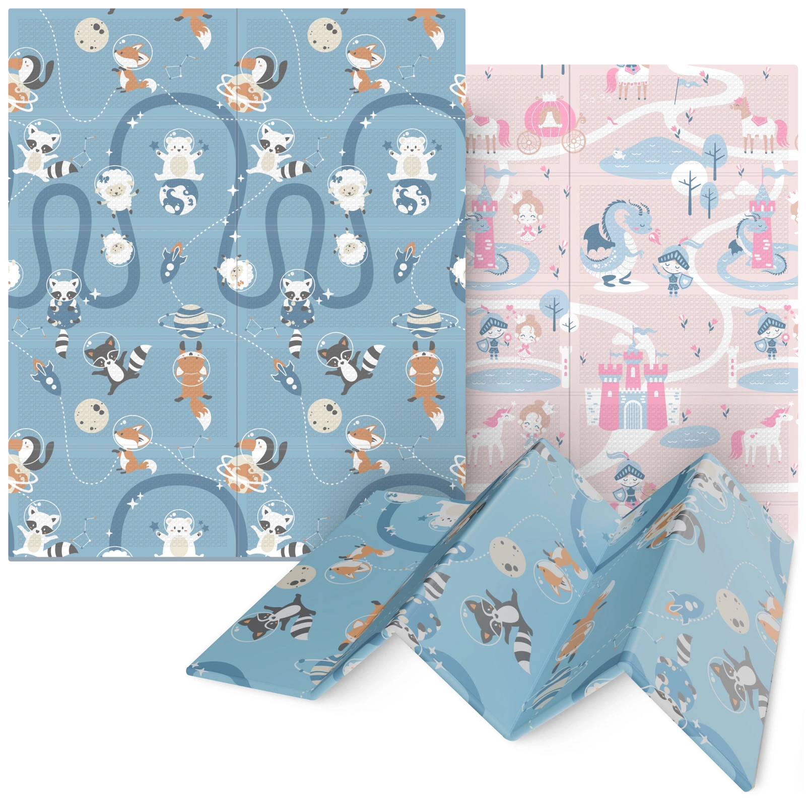 Salokāms attīstošais paklājiņš Karaliste un Kosmoss 180 x 150 cm