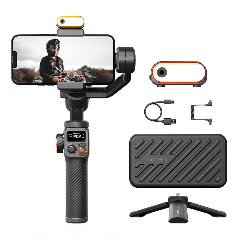 Hohem iSteady M6 Kit Viedtālruņa Stabilizators ar AI Gaismu (2)