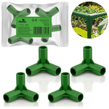 Augu balstu savienotāji 11mm Tips 3 Plonos PL-941 4 gab, zaļi