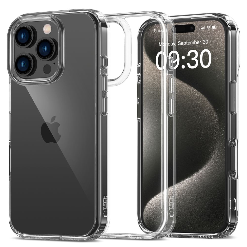 Apple iPhone 16 Pro 6.3'' Tech-Protect lexAir Hybrid Case Cover, Clear | Telefona Vāciņš Maciņš Apvalks Bamperis