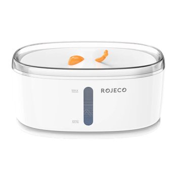 Rojeco Wireless Suņu un Kaķu Dzeramtrauks Bļoda Strūklaka Vieta Ūdenim 2.5L, Balta | Dog and Cat Water Fountain...