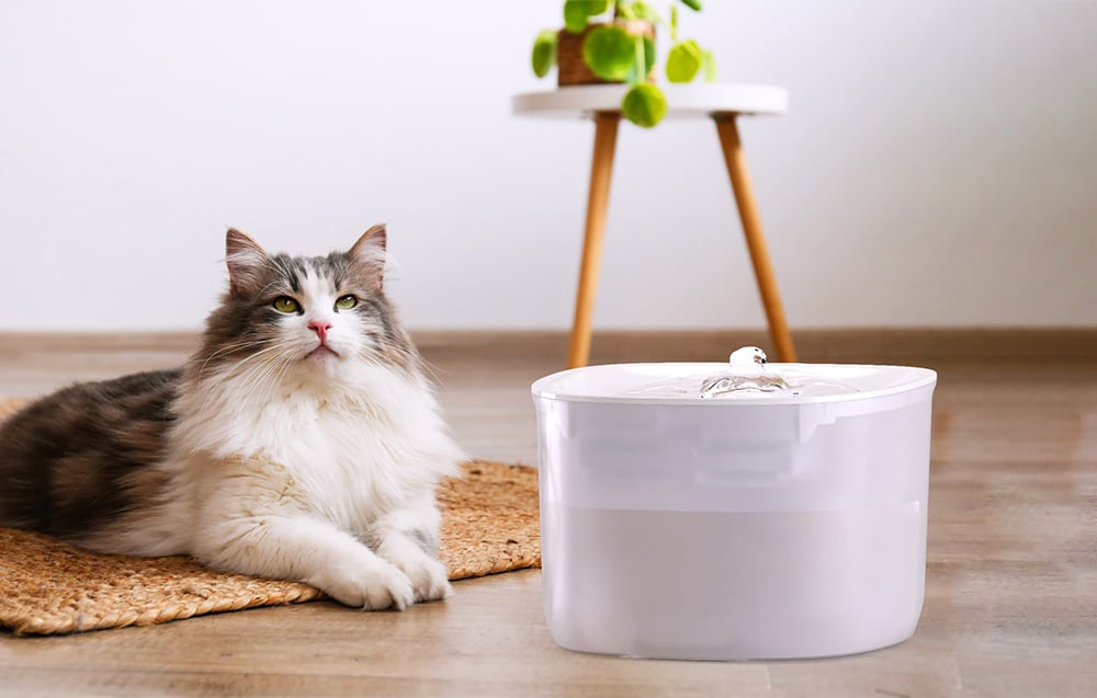 Petoneer Fresco EzGo Viedā mājdzīvnieku dzirdītava 2L ar UV sterilizāciju (1)