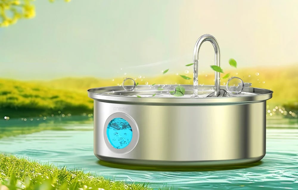 Viedā mājdzīvnieku ūdens strūklaka Oneisall PWF-002 7L Nerūsējošā tērauda (3)