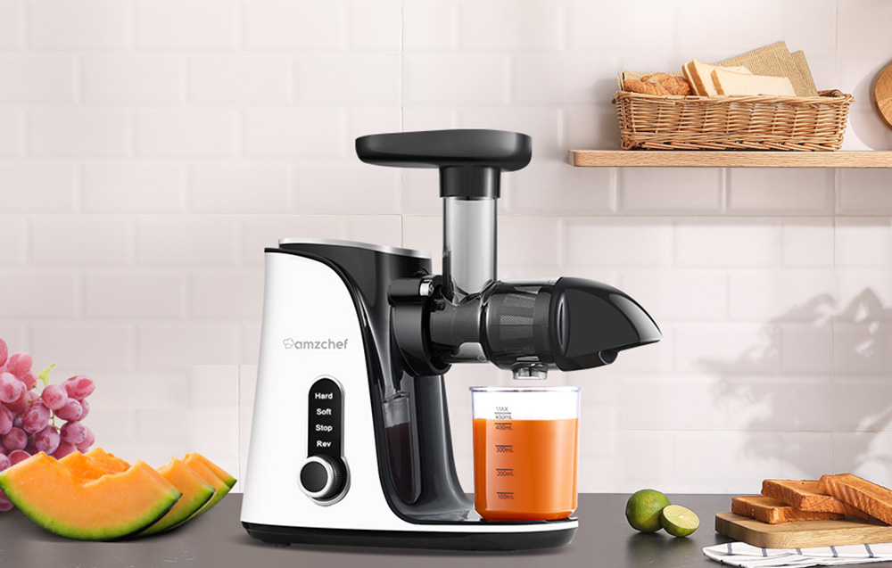 Lēnā sulu spiede AMZCHEF GM3001-WT Cold Press Balta (0)