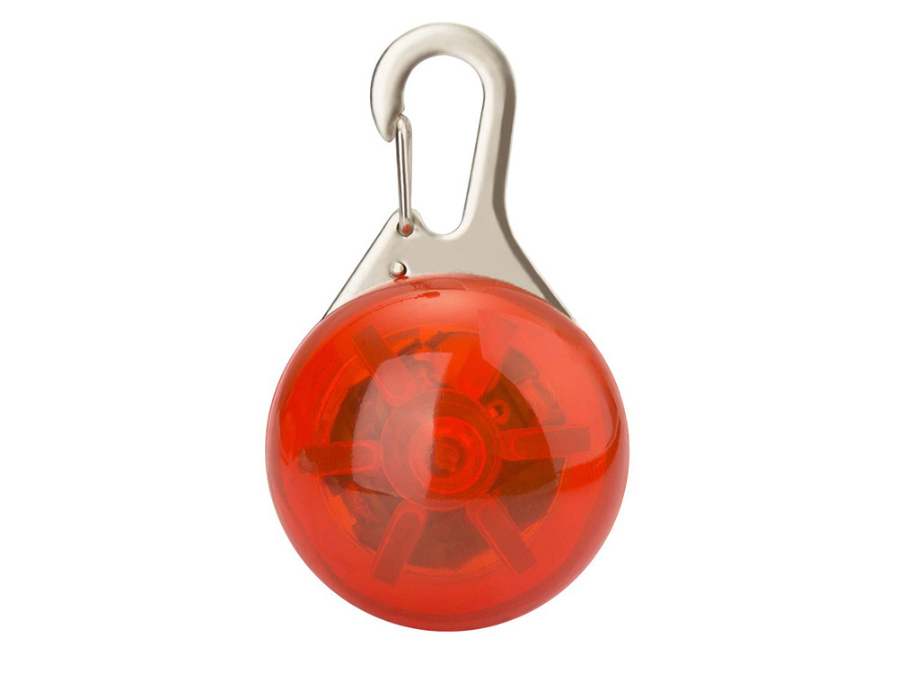 LED drošības gaismiņa kakla siksnai sunim un kaķim, sarkana (0)