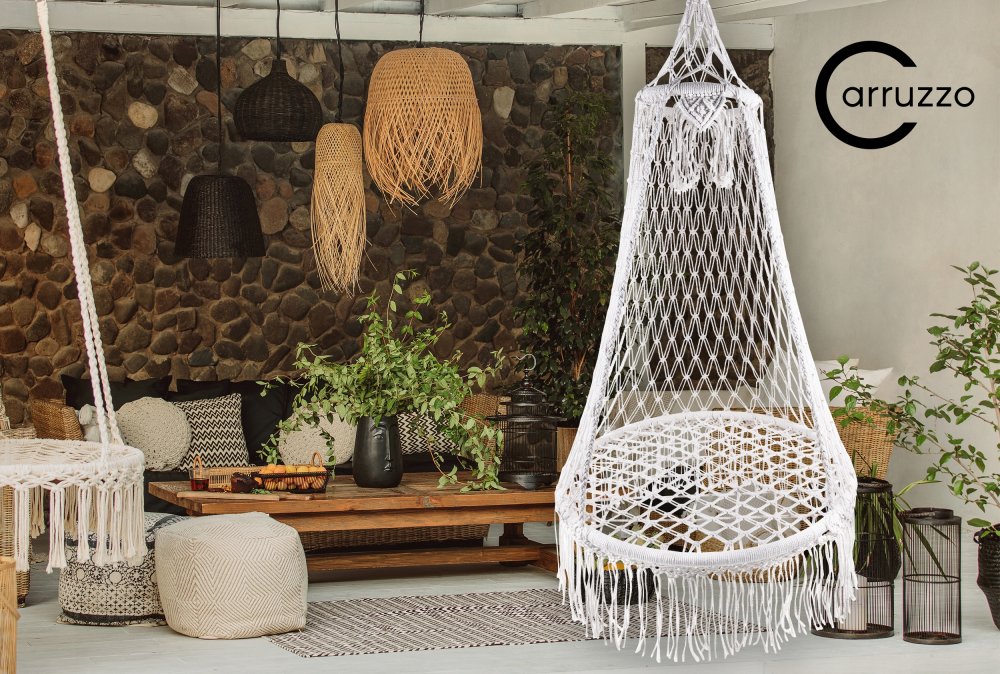 Piekarināms Pīts Krēsls Šūpuļtīkls | Hammock Braided Hanging Chair (2)