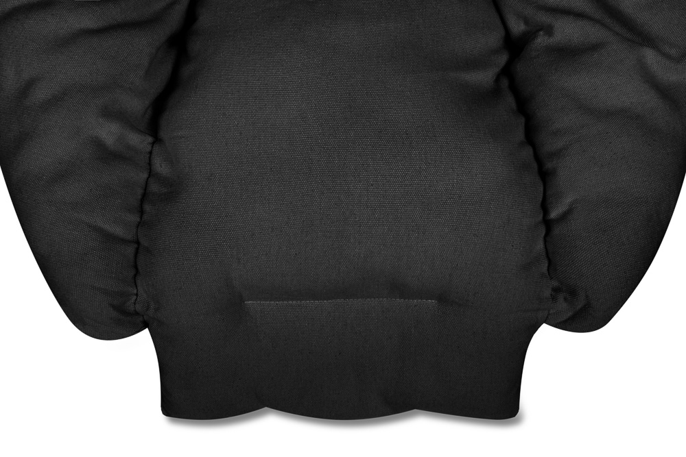 XXL Spilvens Paliktnis Šūpuļkrēslam Šūpolēm no Pītām Virvēm "Stārķa ligzda", Melns | Pillow Pad for Hammock... (3)