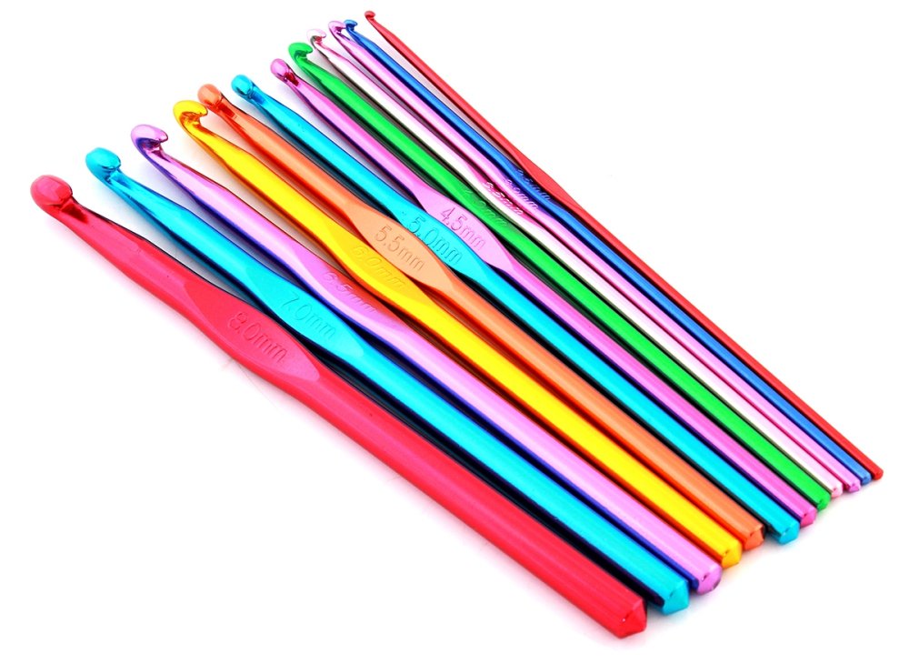 Metāla tamboradatu komplekts, 12 gab., 2–8 mm, krāsains (0)