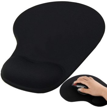 Ergonomisks gēla peles paliktnis ar spilvenu, 23x19 cm| Peles paliktnis ar spilvenu