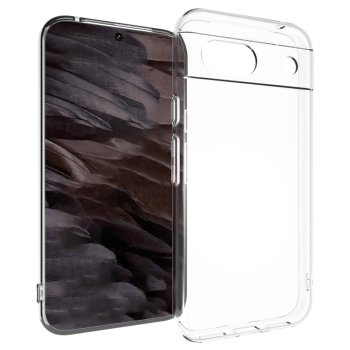 Google Pixel 8a Ultraslim TPU Case Cover, Transparent | Caurspīdīgs Silikona Vāciņš Maciņš Apvalks Bampers