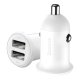 Baseus Grain Pro automašīnas lādētājs 2x USB 4.8 A balts (CCALLP-02) | Phone Car Charger