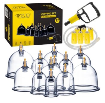 4Fizjo Akupunktūras Vakuuma Masāžas Bankas, 12 gab. | Vacuum Massage Bubbles Jars