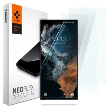 Samsung Galaxy S22 Ultra 5G (SM-S908) Spigen Neo Flex Hidrogēla Telefona Aizsargplēve 2 gab. | Hydrogel Screen Protector