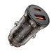 Tech-Protect CC01 30W 2-portu USB-A / USB-C automašīnas lādētājs - melns | Phone Car Charger