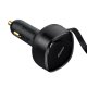 Baseus Enjoyment 2in1 automašīnas lādētājs 30W melns (CGTX000001) | Phone Car Charger