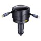 Baseus Enjoyment Max 90W auto lādētājs 2x USB-C + USB-C un Lightning kabelis - Melns | Phone Car Charger