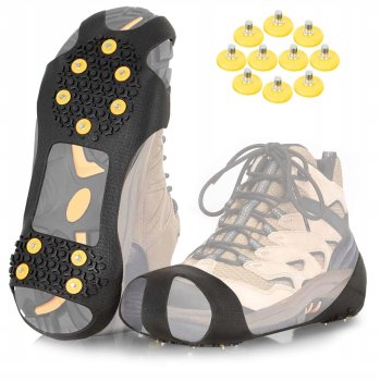 Pretslīdēšanas radzes ziemas apaviem / Pretslīdes apavu uzlikas, Izmērs 41-46 | Ice Snow Traction Cleats Crampons