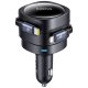 Auto Lādētājs Baseus Enjoyment Max 60W ar Izvelkamiem Kabeļiem - Melns | Phone Car Charger