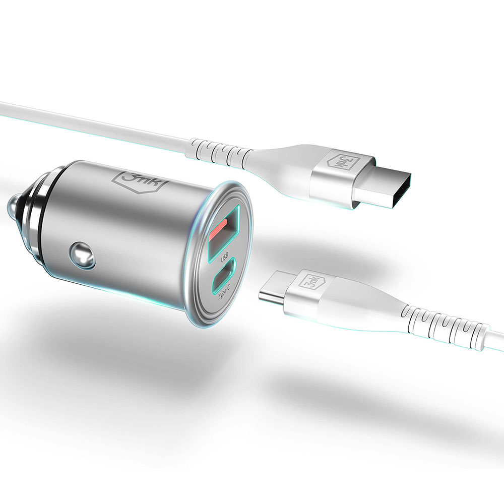 3mk Hyper Auto Lādētājs 45W | Phone Car Charger (0)