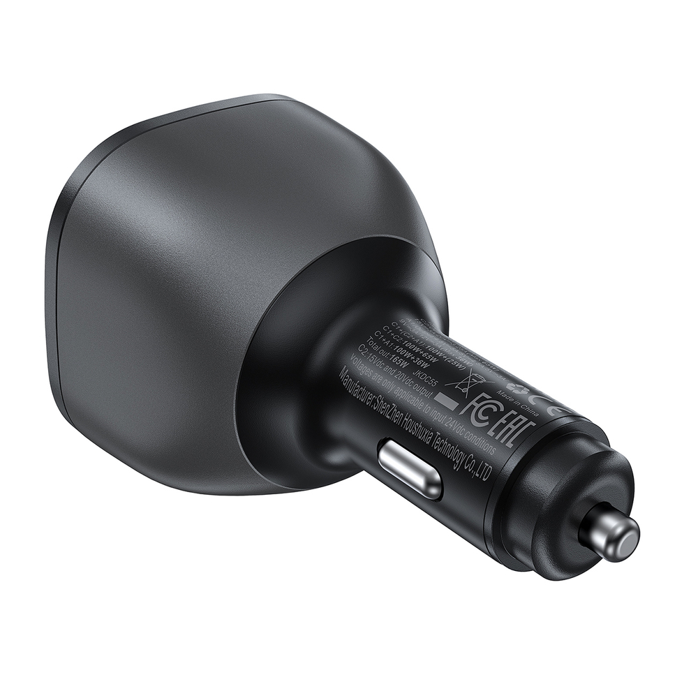 Acefast B14 automašīnas lādētājs 165W 2x USB-C 1x USB-A - melns | Phone Car Charger (1)