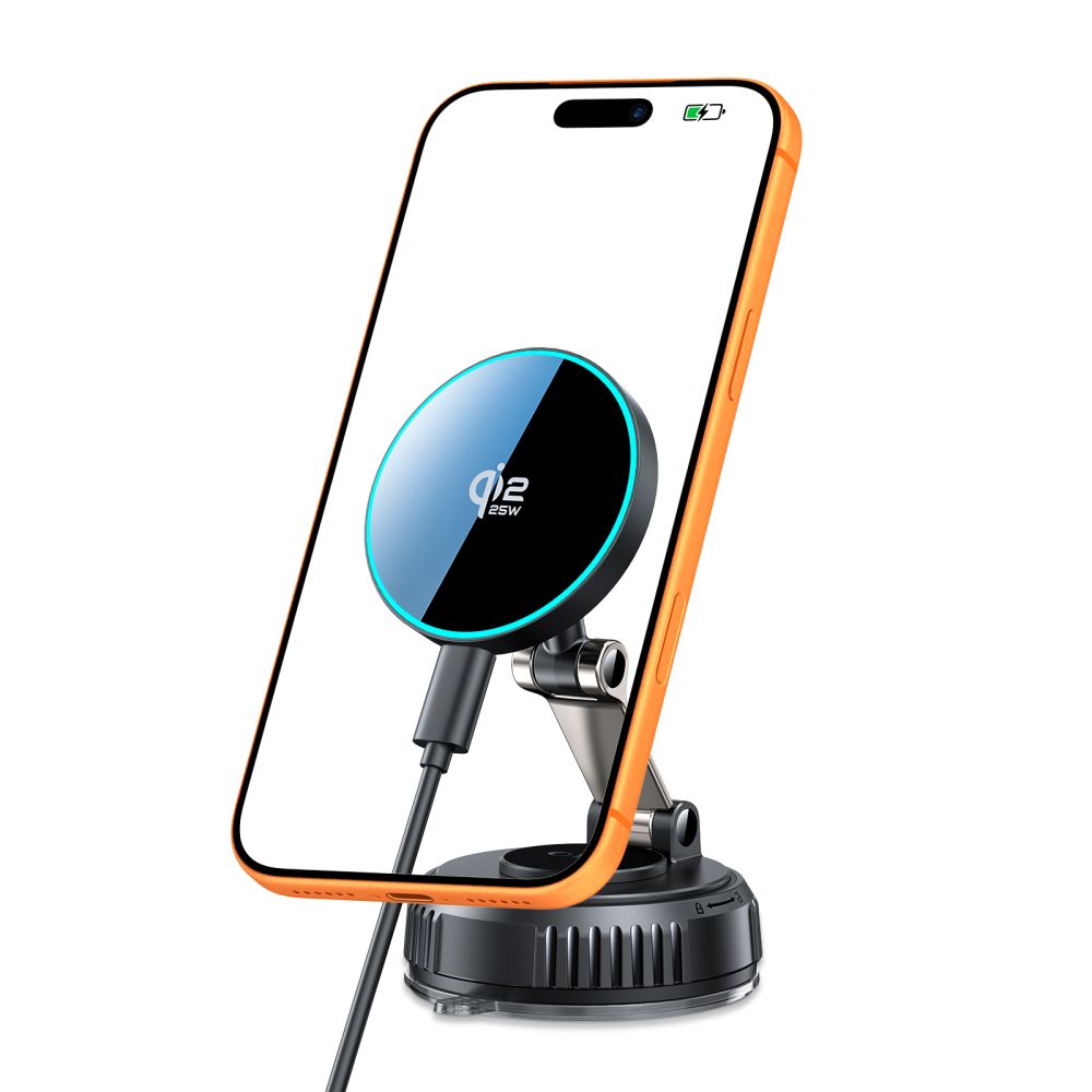 Tech-Protect V8 magnētiskais MagSafe 25W automašīnas lādētājs – melns | Phone Car Charger (0)