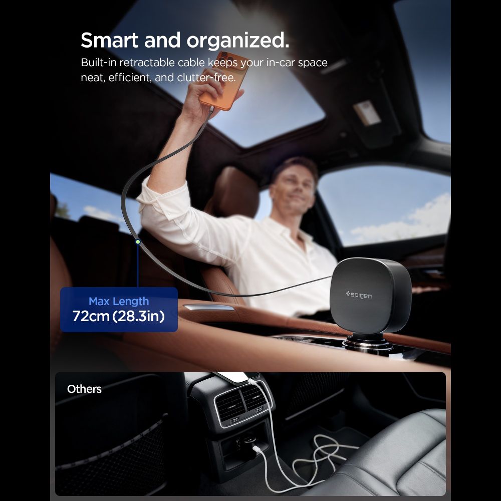 Spigen EV603BT 60W automašīnas lādētājs – melns | Phone Car Charger (2)