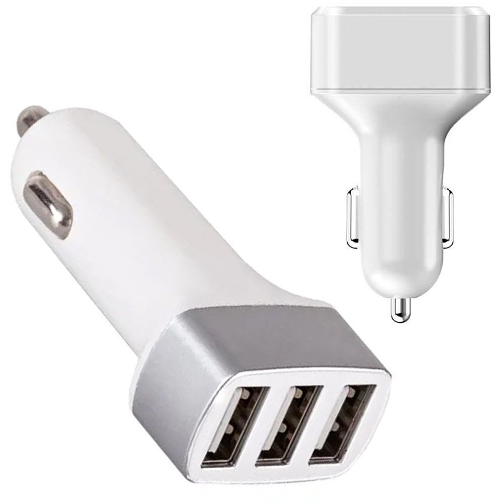 Automašīnas piepīpētāja ligzdas telefona lādētājs 3X USB 3.1A | Car Phone Charger (2)