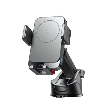 Joyroom JR-ZS241S automašīnas turētājs ar induktīvo lādētāju priekš paneļa - melns | Phone Car Charger