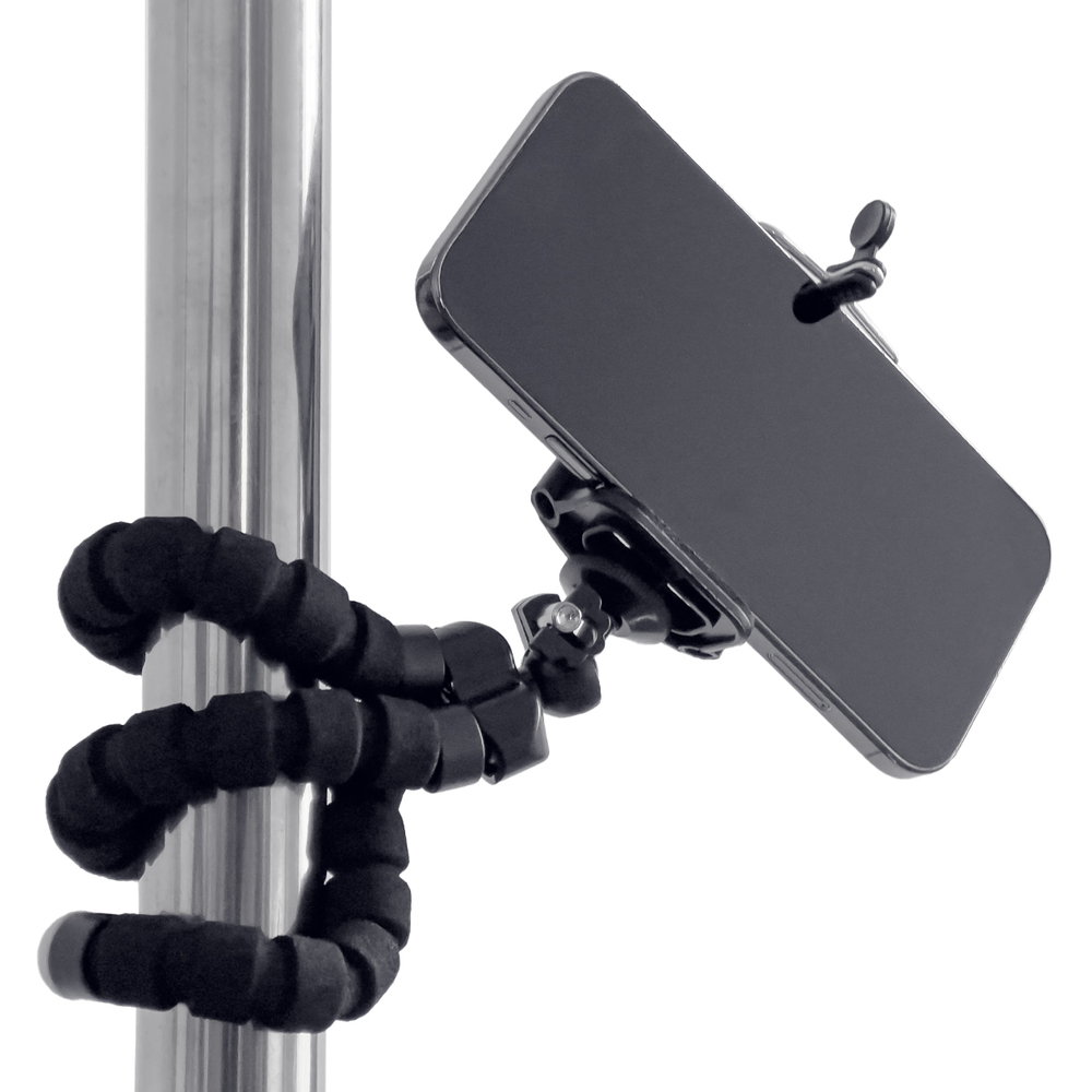 Elastīgs statīvs telefonam un pašbildes kamerai (1)