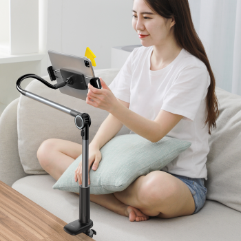 Baseus Otaku Skrūvējams Galda Statīvs Turētājs Telefonam Planšetei, Melns | Tripod with Handle for Phone Tablet