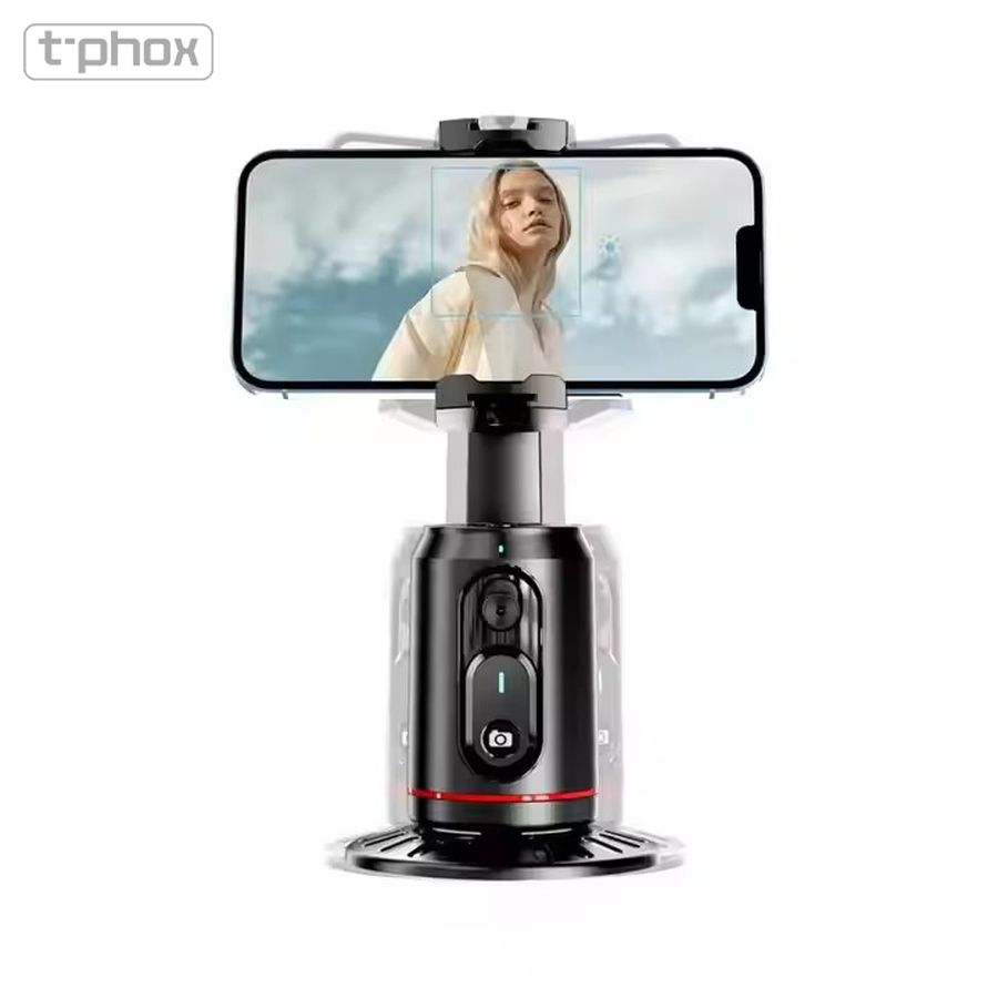 AI sekošanas statīvs T-Phox iCircle ar 360° sejas izsekošanu, melns (0)
