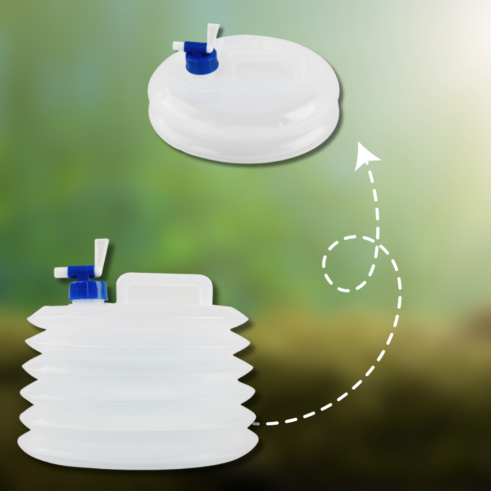 Saliekama Plastmasas Tūrisma Kempinga Ūdens Tvertne, 5L | Folding Water Tank (0)
