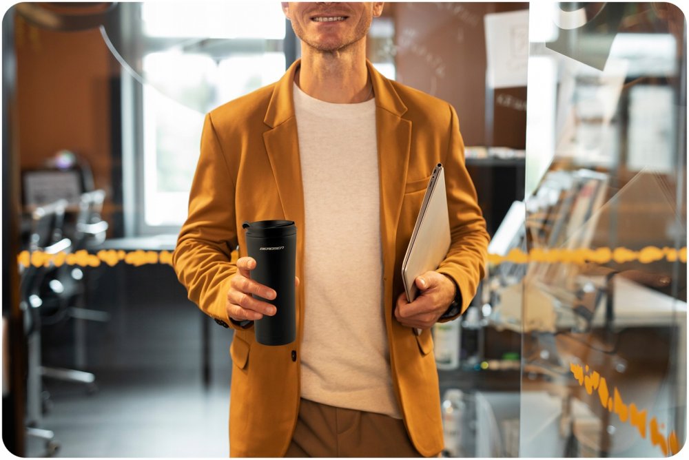 Vakuuma pudele, termoss, termokrūze 470 ml Berdsen BD-785, Melns | Thermal Mug Bottle Vacuum Thermos Flask (0)