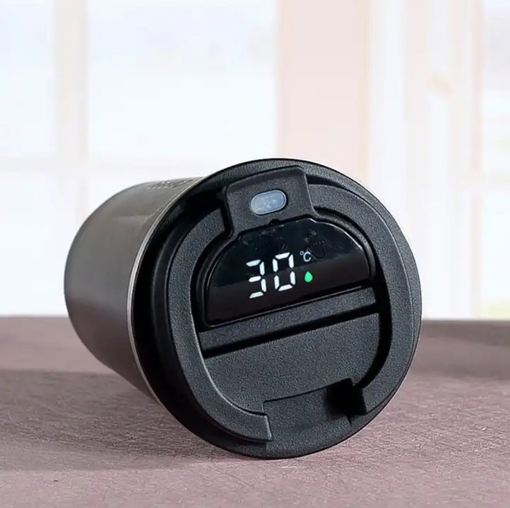 Viedā termokrūze ar LCD temperatūras displeju, 510 ml, rozā (2)