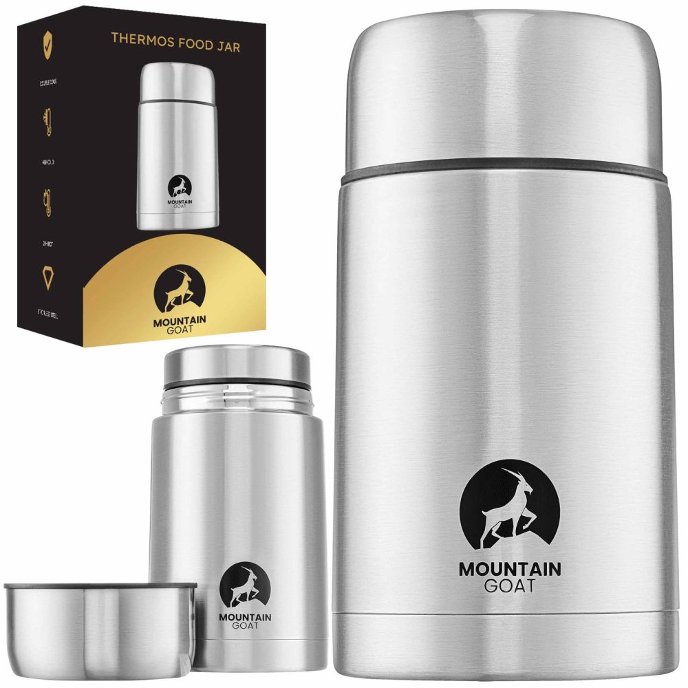 MOUNTAIN GOAT Pārtikas termoss 1L Sudraba (3)