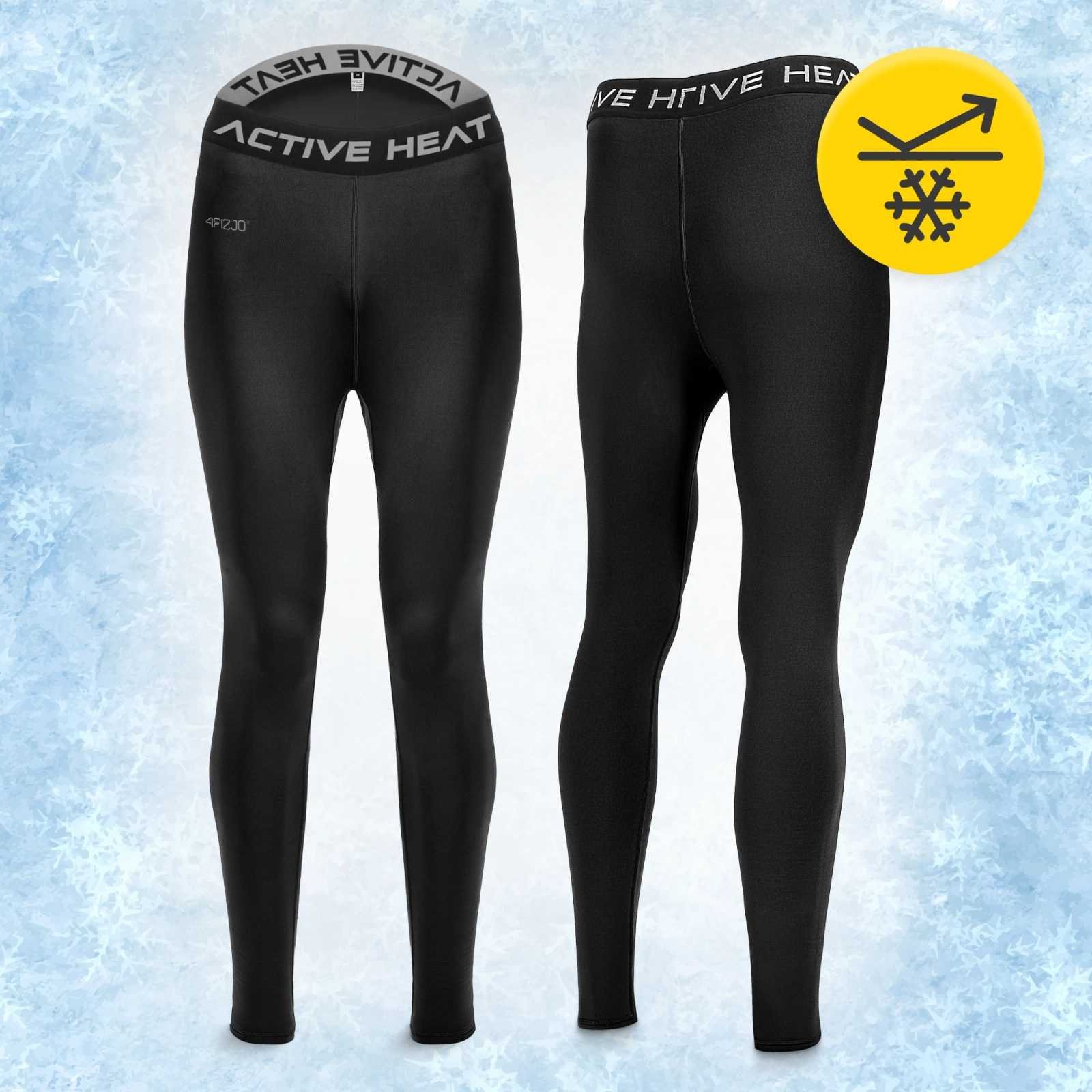 4FIZJO unisex termo bikses siltā apakšveļa M, melnas (1)