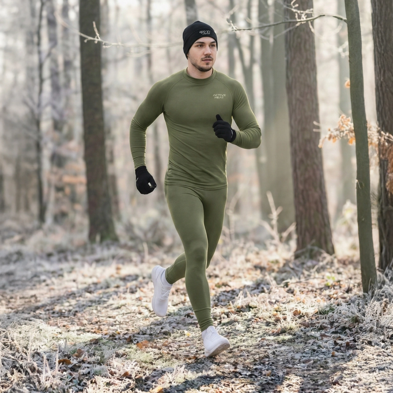 Termo bikses unisex 4FIZJO Siltā veļa, S izmērs, zaļas (0)