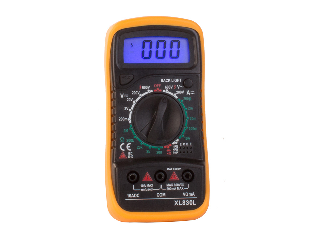 XL830L Digital Multimeter LCD AC/DC Ammeter Voltage Tester | Digitālais multimetrs, sprieguma testeris (5)